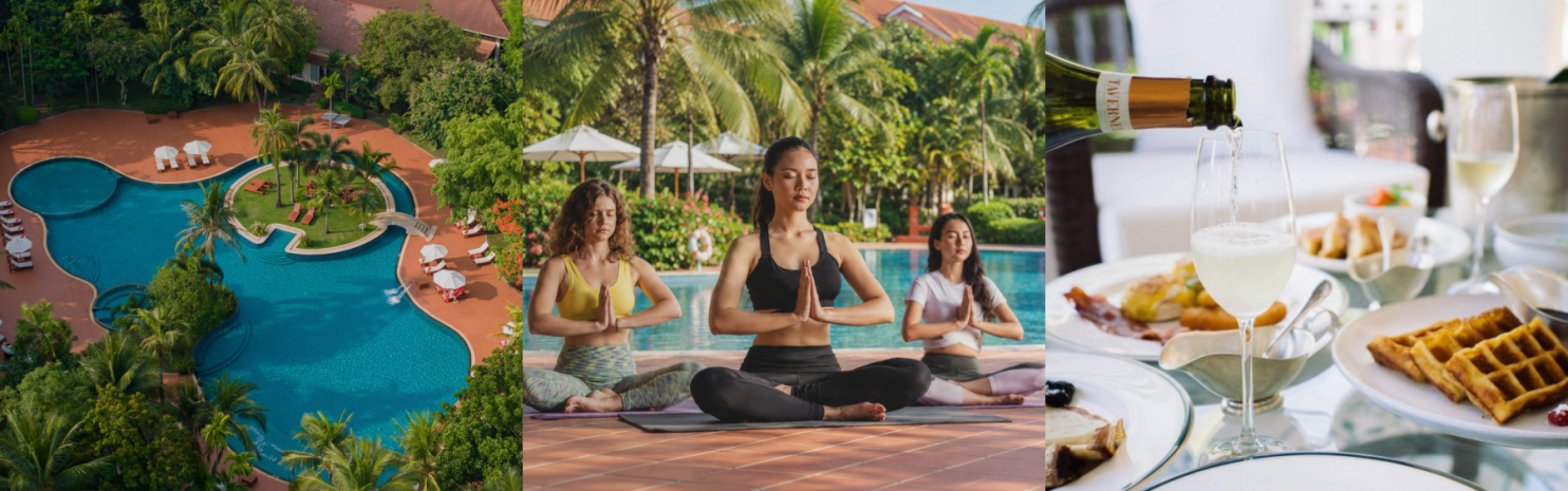 morning-yoga-by-the-pool-and-champagne-breakfast