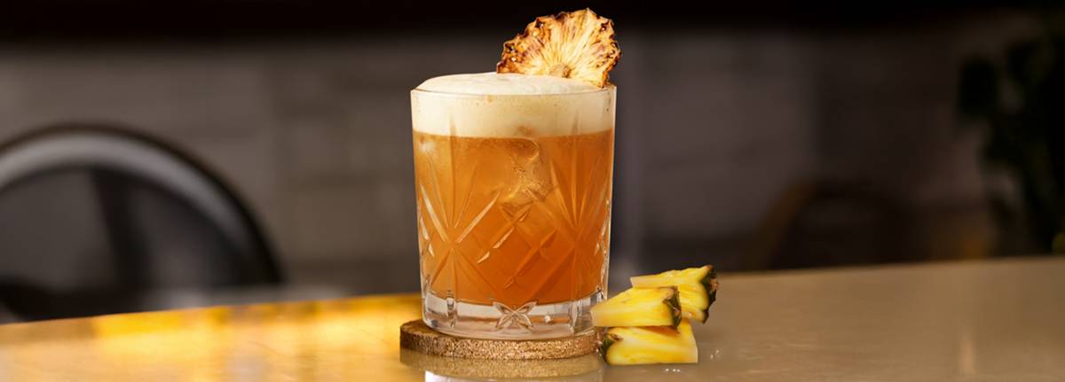 Pineapple Bourbon Honey Sour