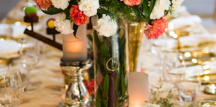pullman-wedding-floral-setup