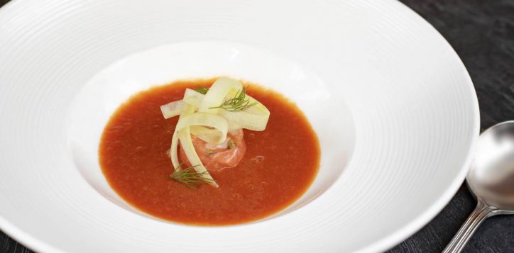 chunky-tomato-soup-with-irish-salmon-tartare