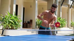 Ping-pong activity at the resort