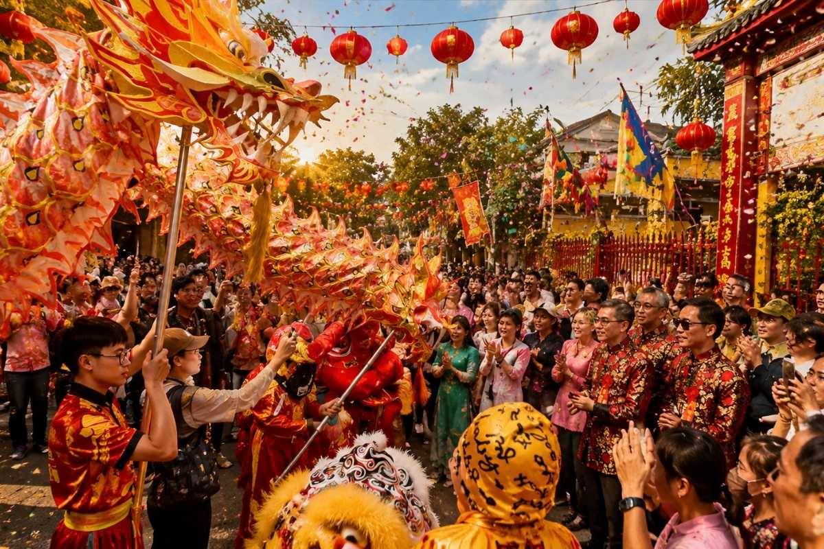 Hoi An Nguyen Tieu Festival with lanterns and spiritual rituals in the ancient town