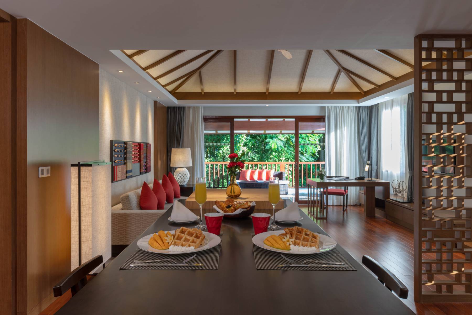 Breakfast in Premium Deluxe Suite at Pullman Luang Prabang Laos