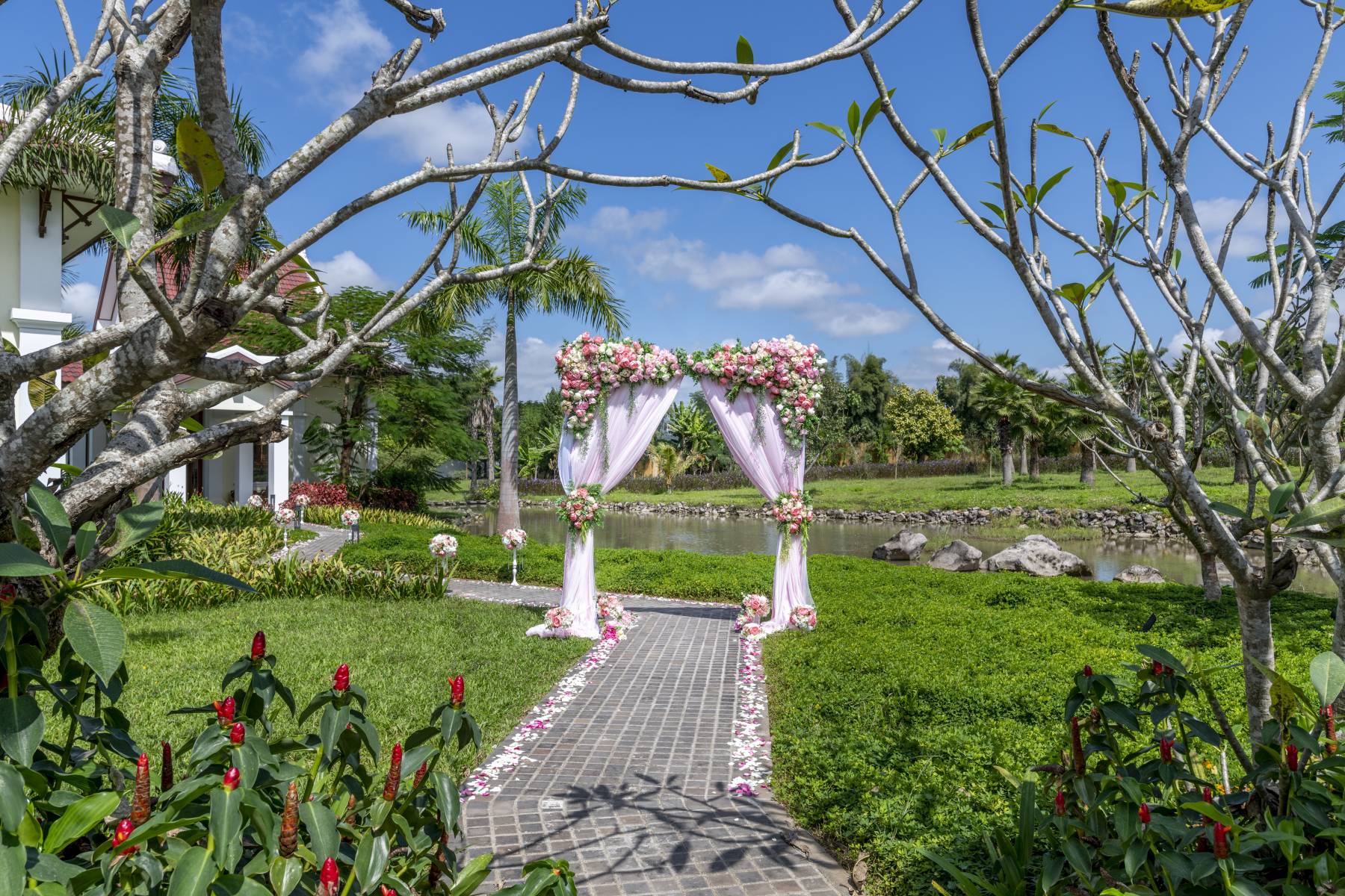 Wedding Archway at Pullman Luang Prabang Laos