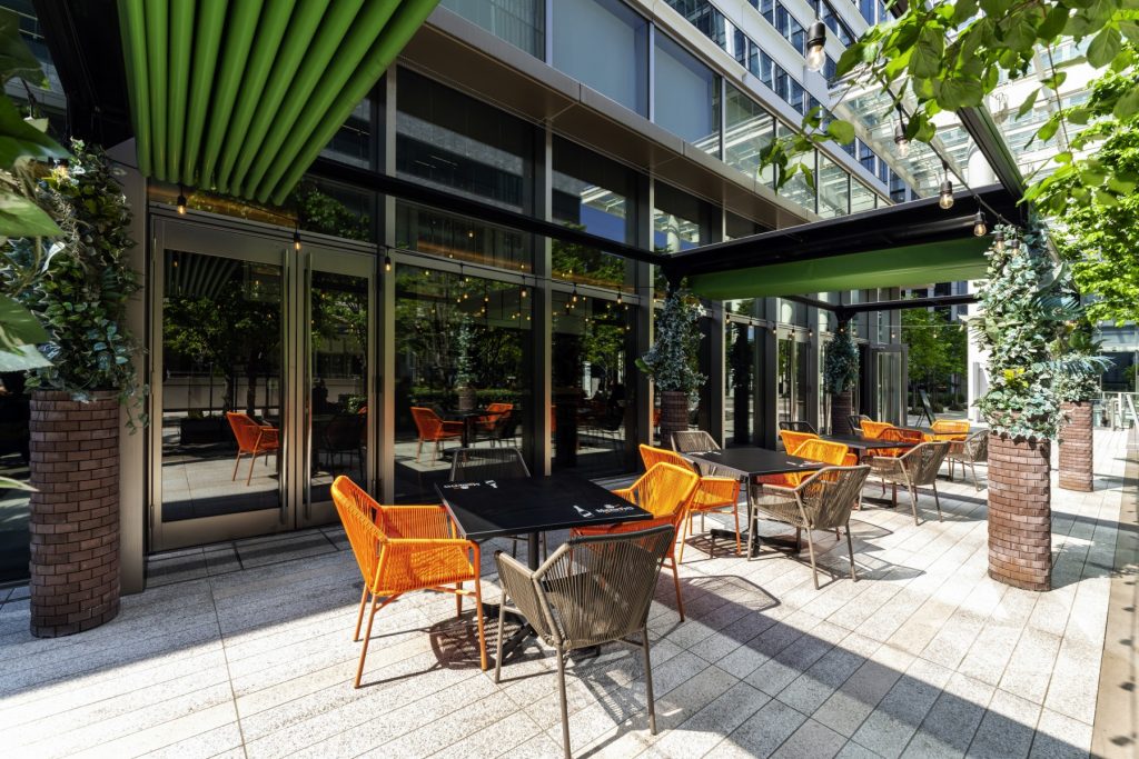 Terrace dining at Pullman Tokyo Tamachi
