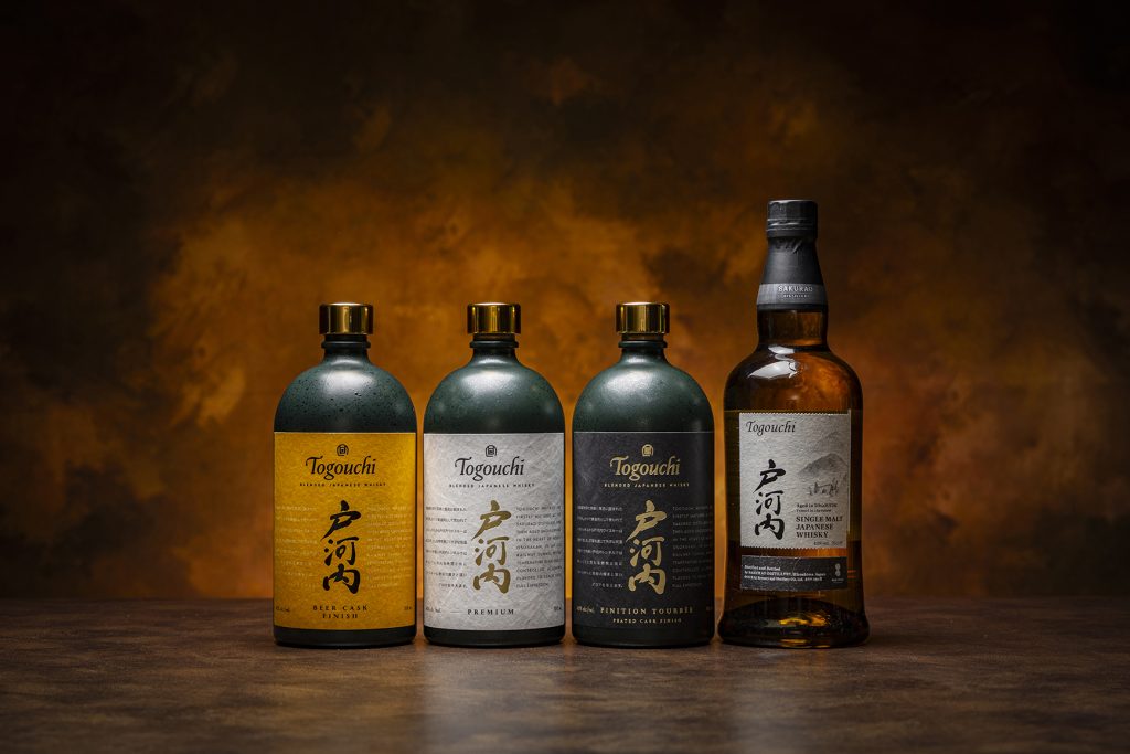 Japanese whisky bottles