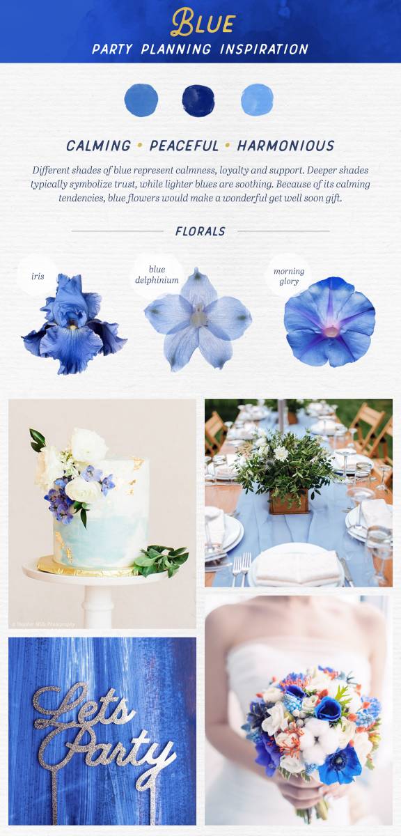 blue wedding palette