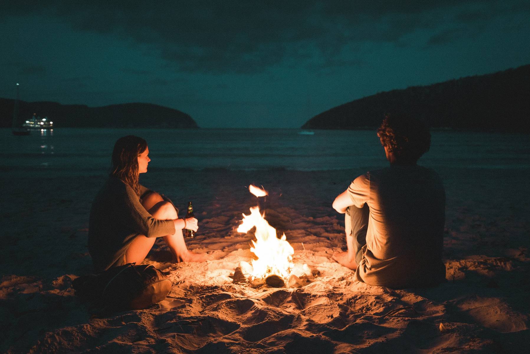 star gazing together with couple