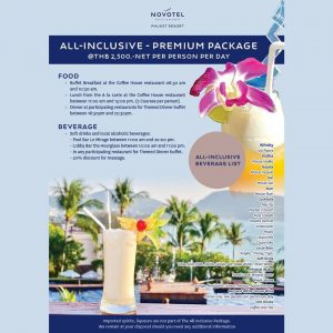 All Inclusive Meals & Drinks Package