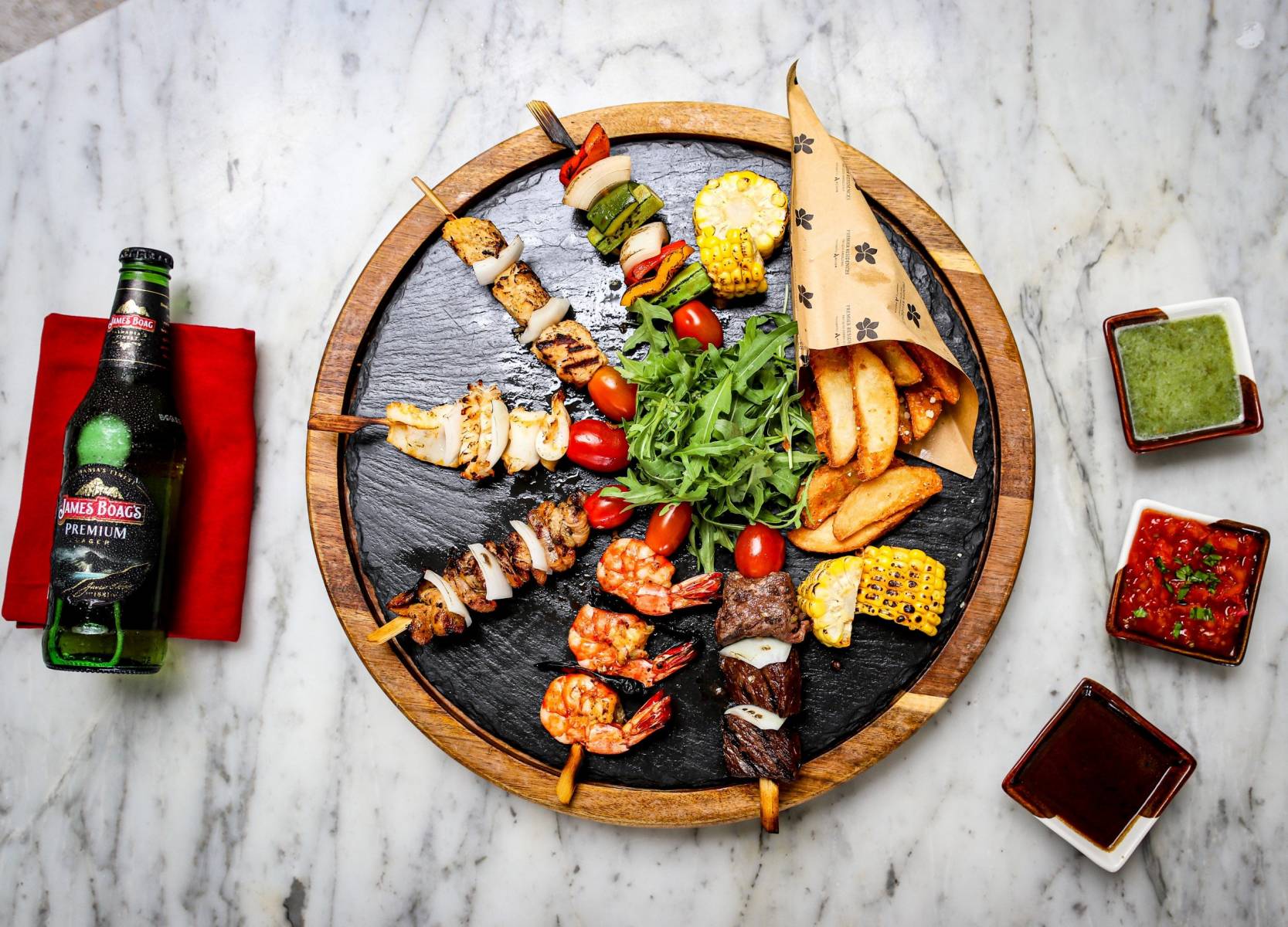 grilled-meat-and-seafood-skewers
