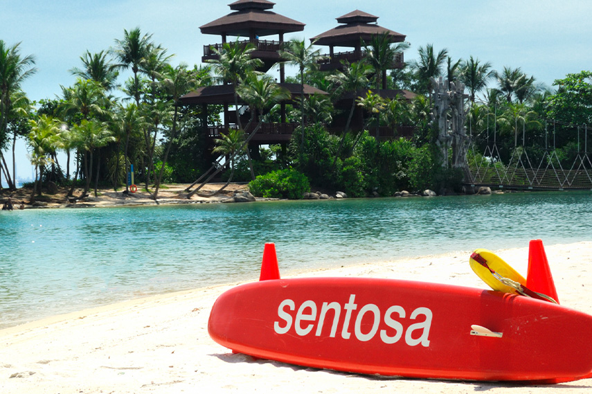 visiting the vibrant Sentosa Island