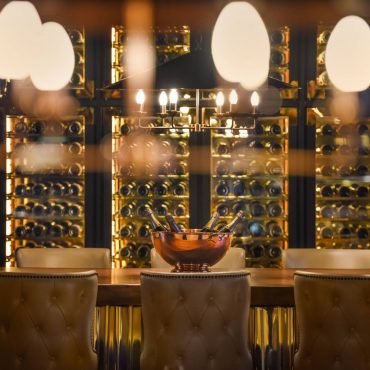 Butcher's Block wine library