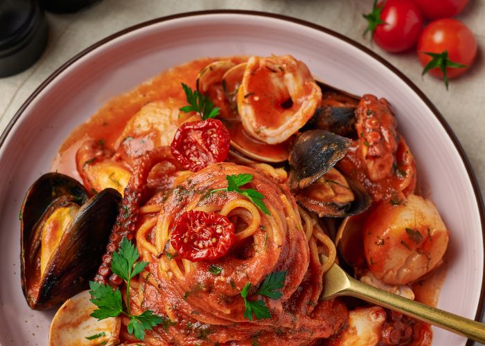 Spaghetti Pescatora