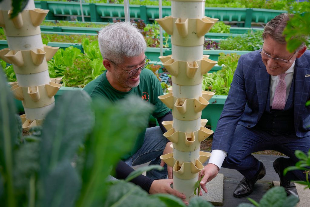 Mireia Vanilla Fairmont Singapore Aquaponics Farm