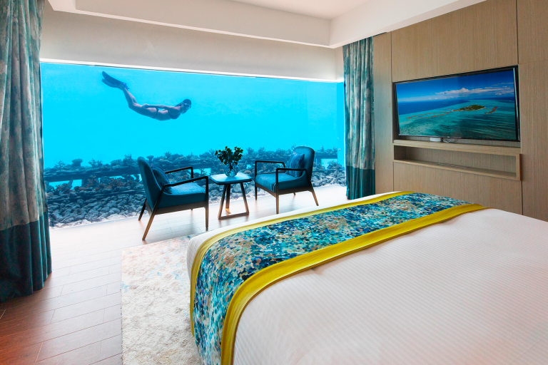 Underwater Bedroom Maldives Pullman Maldives Maamutaa Resort