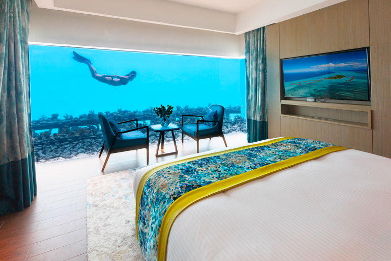 Underwater bedroom Maldives | Pullman Maldives Maamutaa Resort