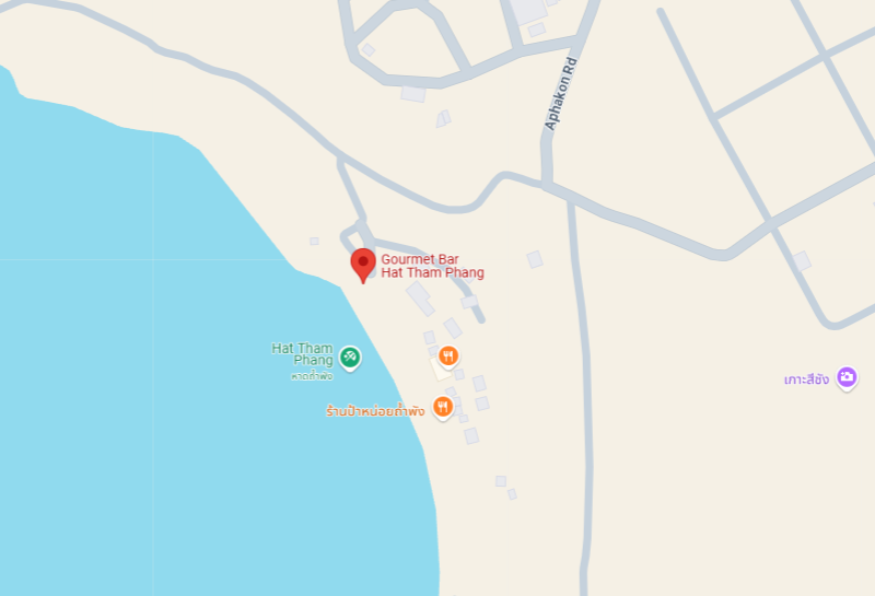 Novotel Gourmet Bar Hat Tham Phang Ko Si Chang Location