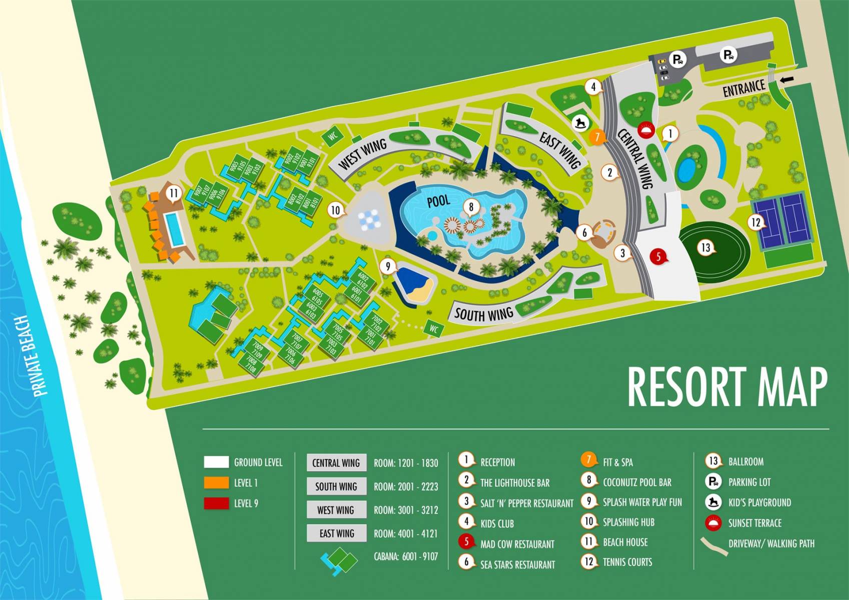 Pullman Phu Quoc Beach Resort - RESORT MAP