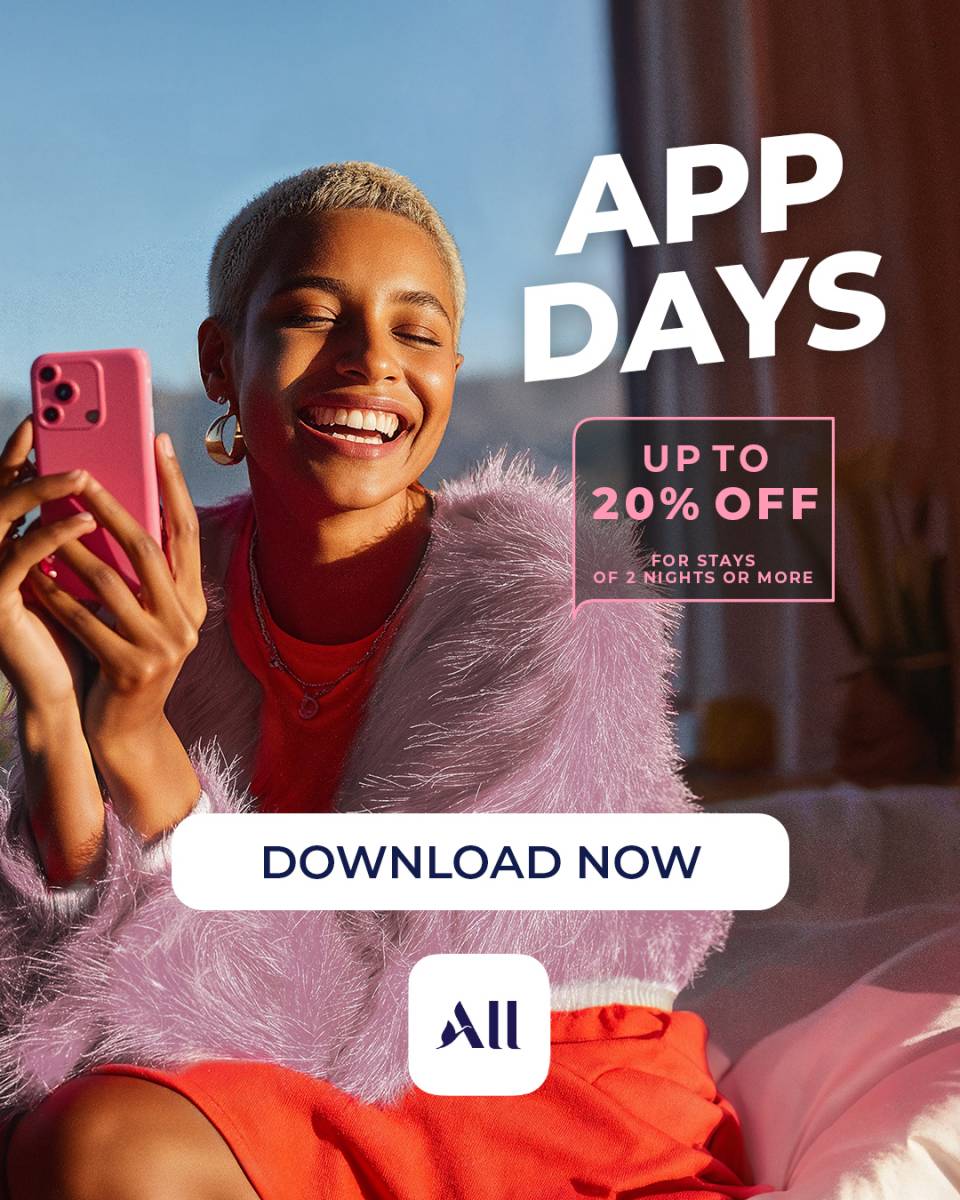 ƯU ĐÃI GIÁ PHÒNG 20% QUA ỨNG DỤNG ALL ACCOR