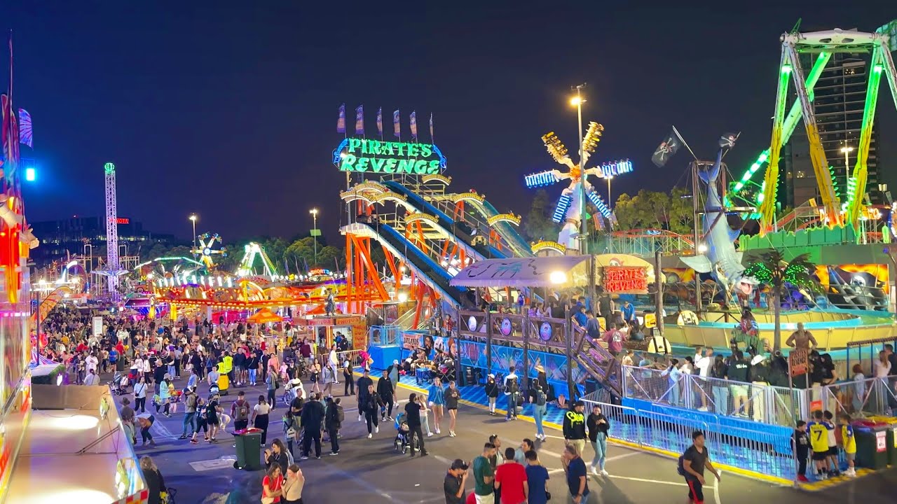 Easter Show at night