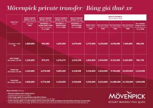Shuttle bus services at Movenpick Phu Quoc
