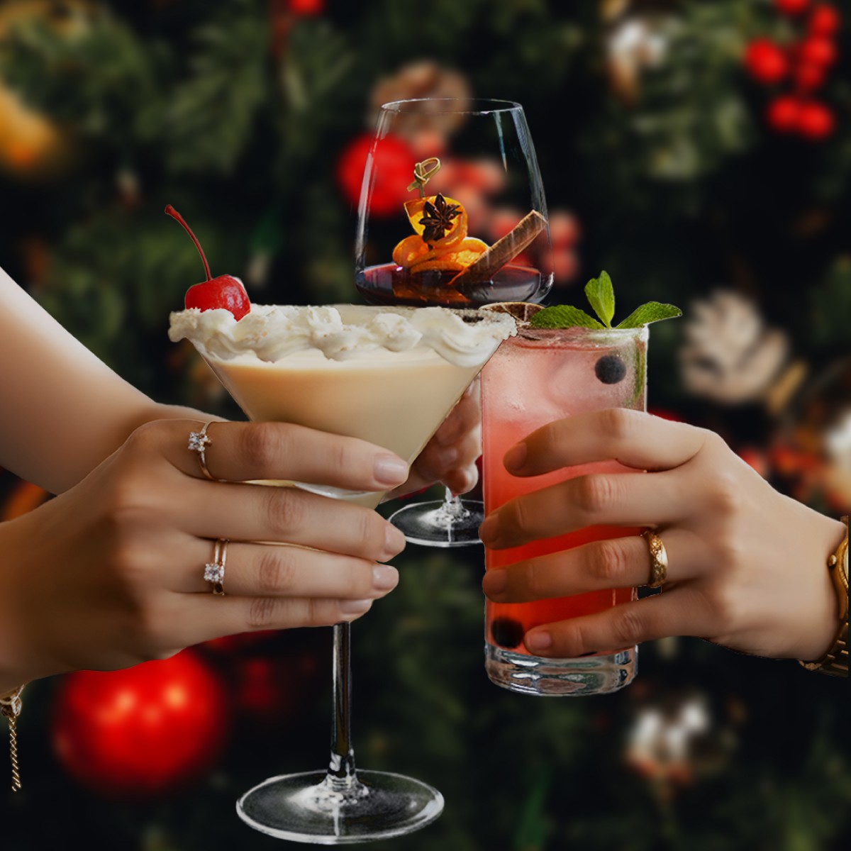 Christmas Kiss Cocktails