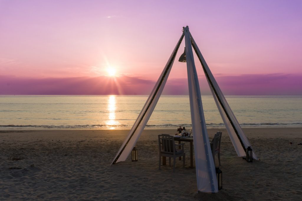 Romantic Dinner by the beach