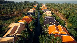 Aerial view of Grand Mercure Khao Lak Bangsak resort featured in the Grand Summer Escape Packages
