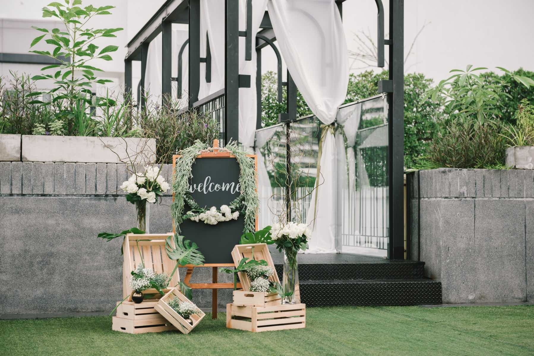 Outdoor wedding venue in Bangkok