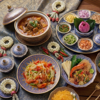 Songkran Thai Dinner Buffet with Live Home Chef Dessert Station