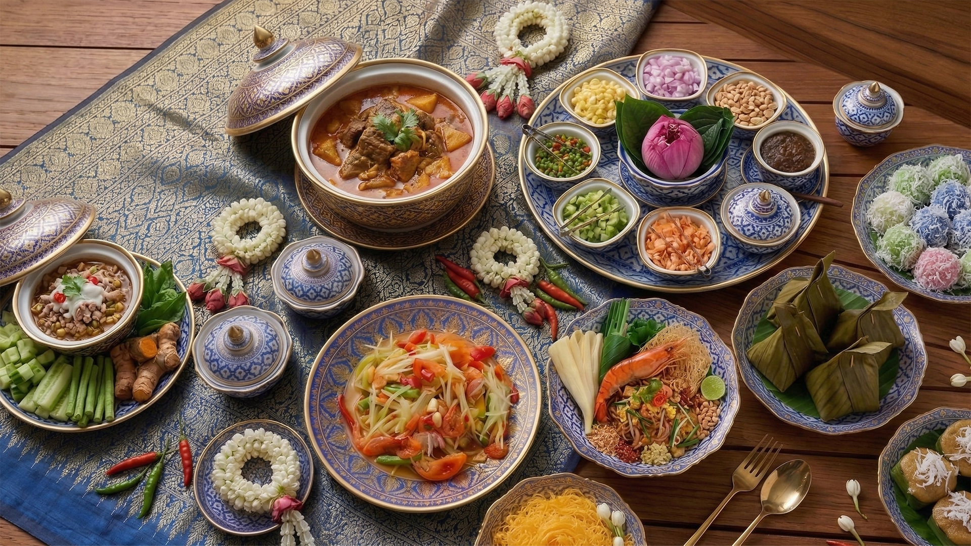 Songkran Thai Dinner Buffet with Live Home Chef Dessert Station