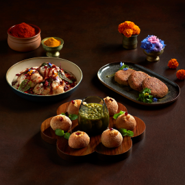 Dahi Bhalla, Pani Puri & Yam Kebab