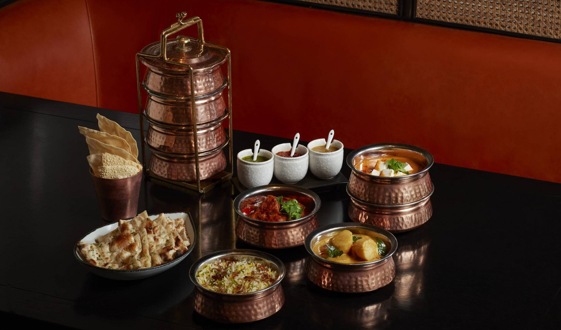 Tiffin Room Mera Dabba - Scallop Curry, Paneer Makhani, Jeera Rice & Murgh Tikka Masala
