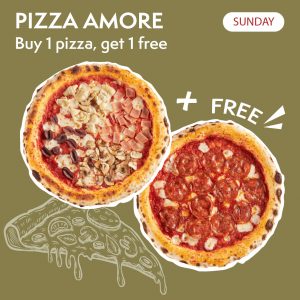 Pizza 1 Get 1 Free