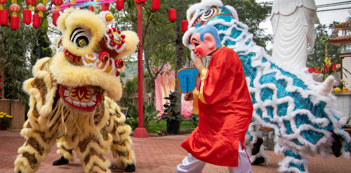 Múa Lân Tết