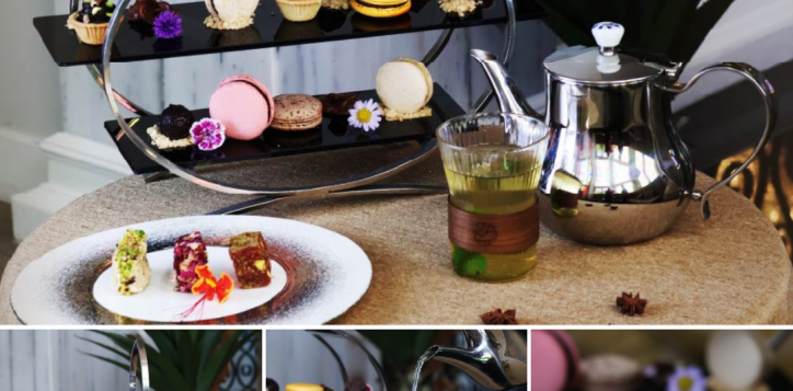 Elegant Oriental Tea Time set at Barrocco Lobby in Mövenpick Myth Hotel Patong Phuket