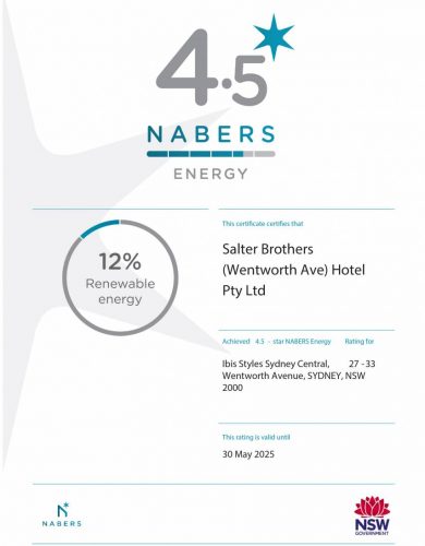 NABERS Energy Certificate