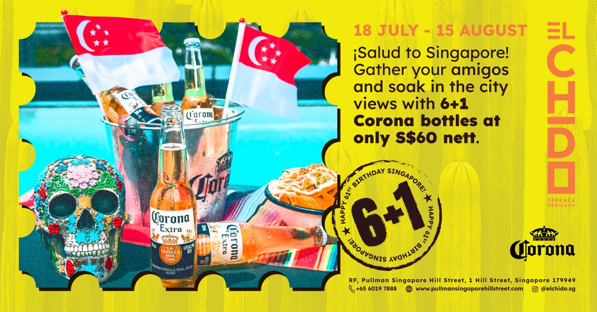 6+1 Corona Bottles at $60 Nett