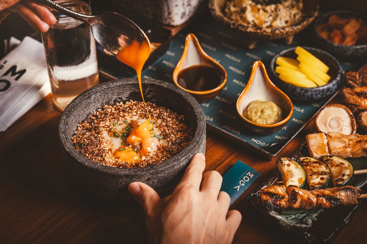 Rich Wagyu Fat Rice topped with a silky Onsen Egg