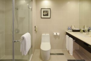 luxury bathroom in luxury hotel - sofitel hotel