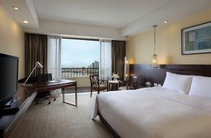 luxury hotel room single - sofitel hotel