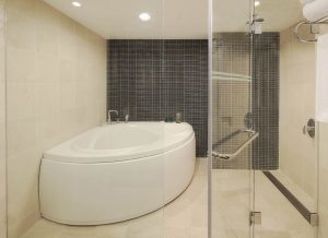 opera suite room bathroom in 5 star hotel - sofitel hotel