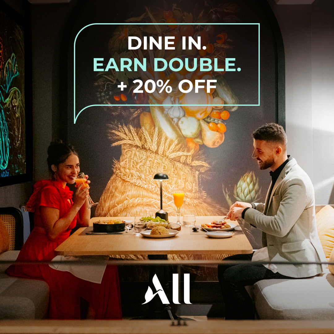 Double reward points – F&B