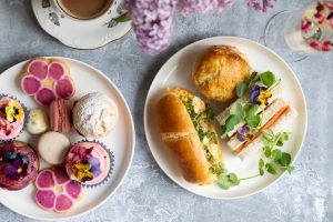 Afternoon tea JLT at Café 1859 Pullman Dubai with pastries and premium tea