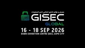GISEC Global 2026 event banner at Dubai World Trade Centre from 16 to 18 September 2026