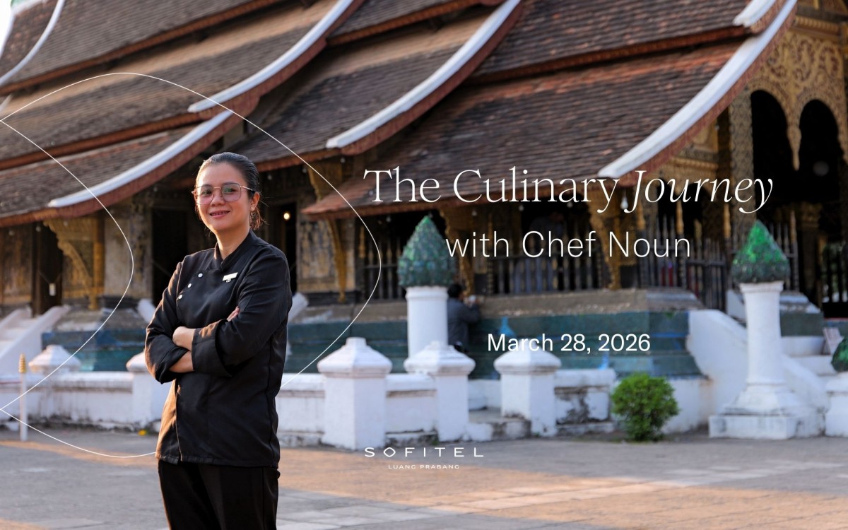 Romantic dinner in Luang Prabang at Sofitel historic Governors Residence for Valentines Day