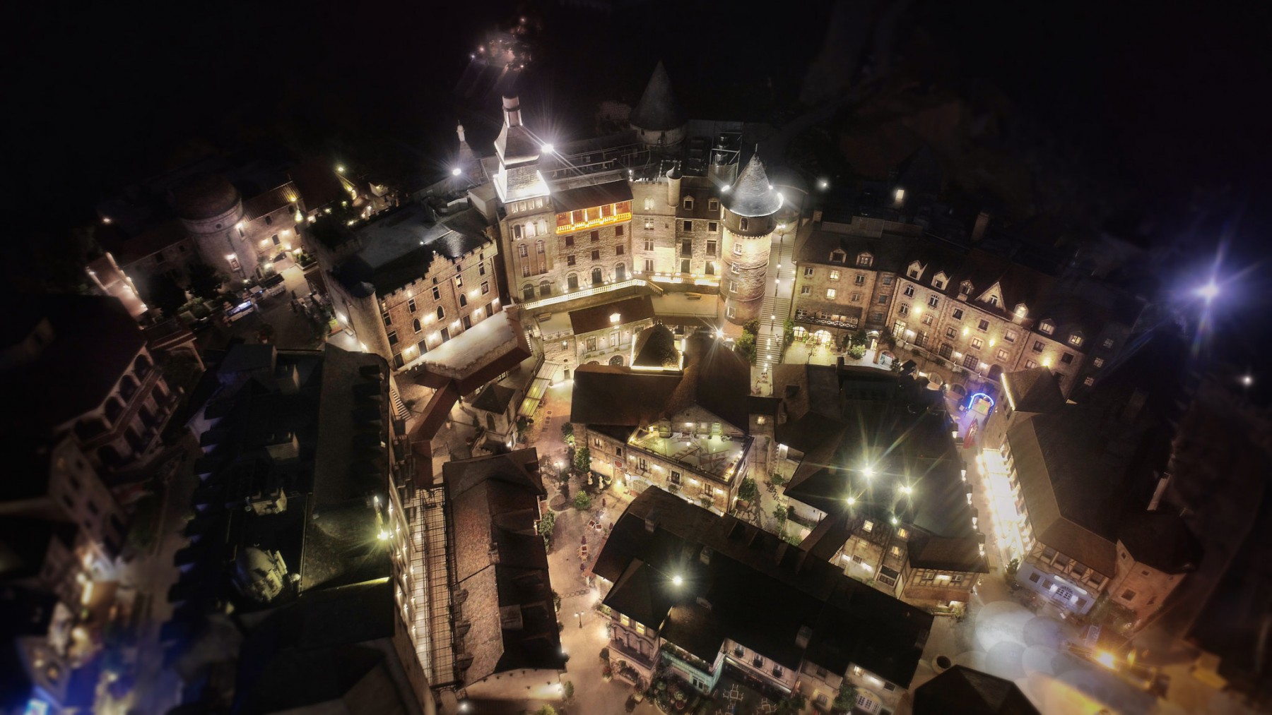 French Village at night