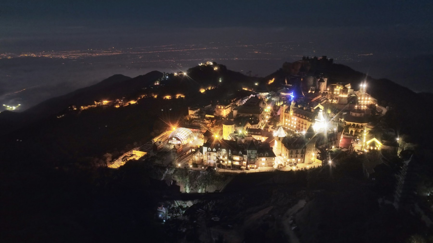 French Village at night