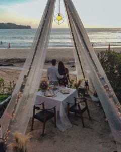 Romantic Dinner by Beach