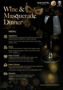 Wine & Masquerade Dinner at 145°F Grill & Bar at Novotel Bangkok IMPACT